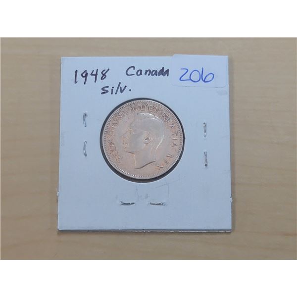 1948 Canada Silver 25¢
