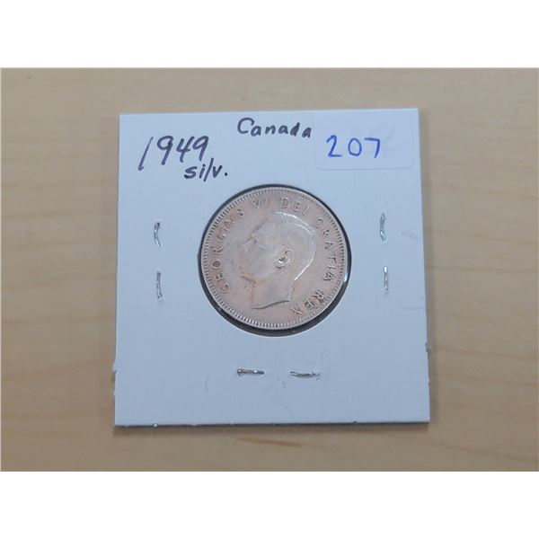 1949 Canada Silver 25¢