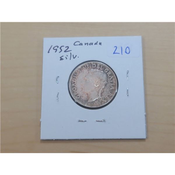 1952 Canada Silver 25¢