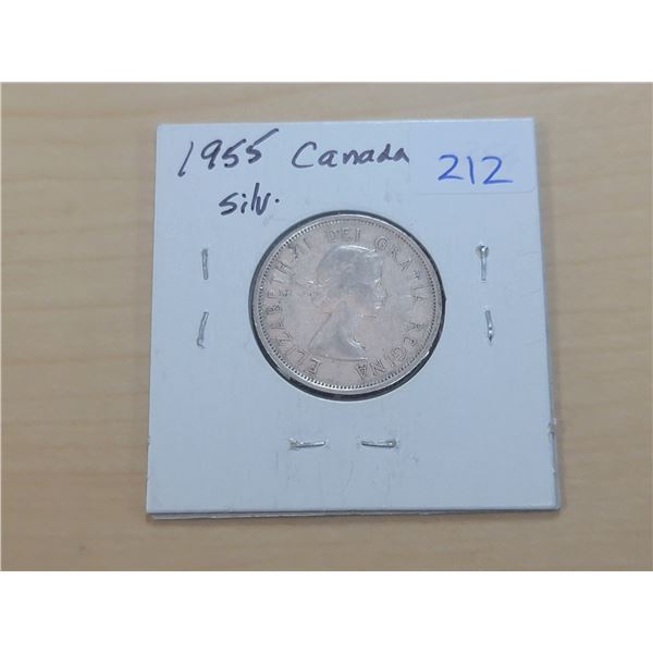 1955 Canada Silver 25¢