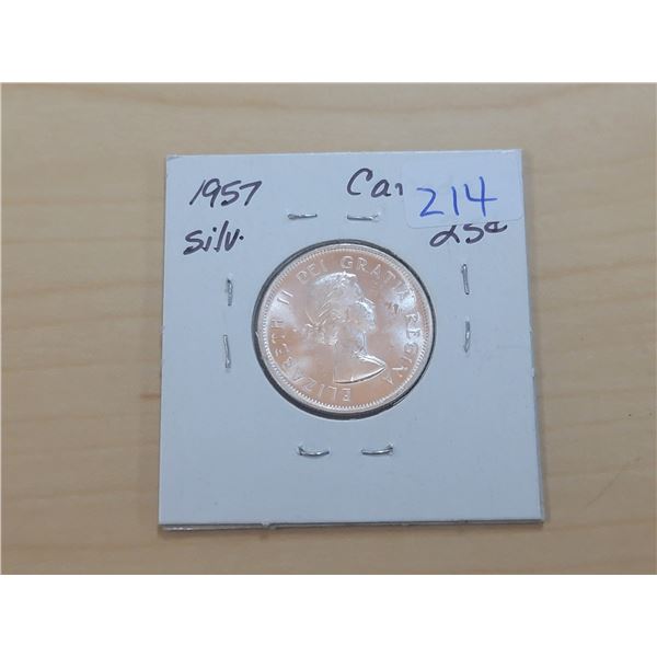 1957 Canada Silver 25¢