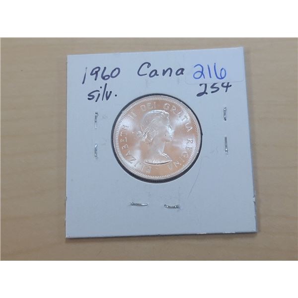 1960 Canada Silver 25¢