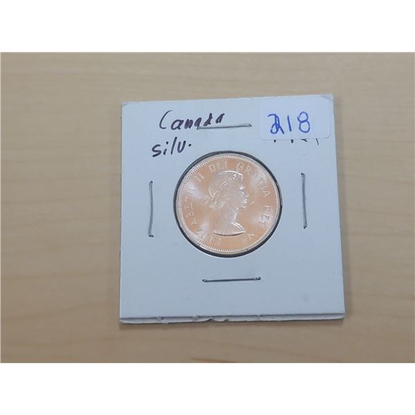 1961 Canada Silver 25¢