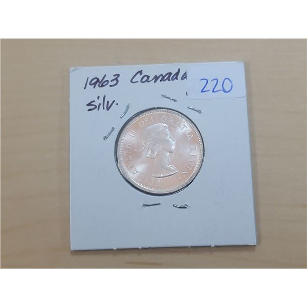 1963 Canada Silver 25¢