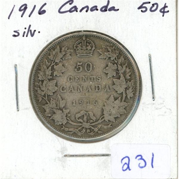 1916 Canada Silver 50¢