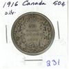 Image 1 : 1916 Canada Silver 50¢