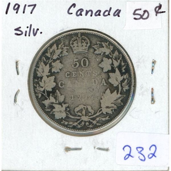 1917 Canada Silver 50¢