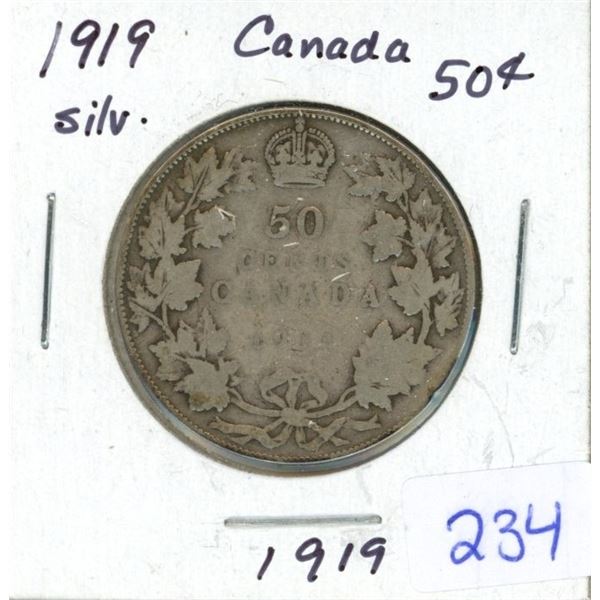 1919 Canada Silver 50¢