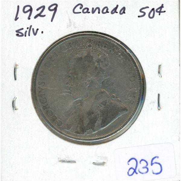 1929 Canada Silver 50¢