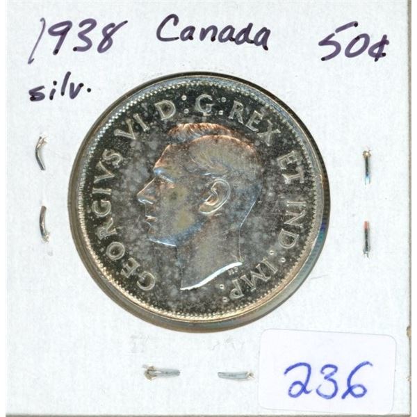 1938 Canada Silver 50¢
