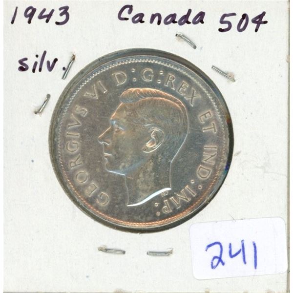 1943 Canada Silver 50¢