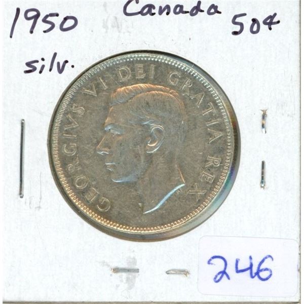 1950 Canada Silver 50¢