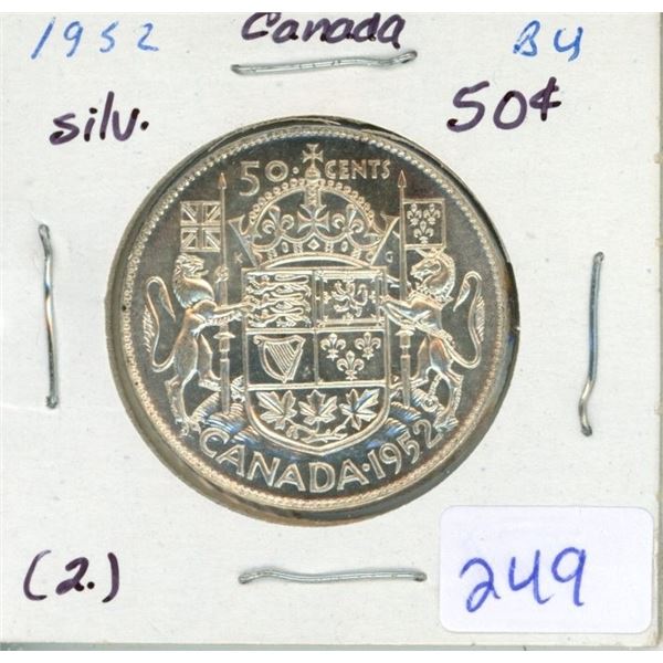 1952 Canada Silver 50¢ (2.)