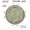 Image 1 : 1958 Canada Silver 50¢