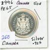 Image 1 : 1996 Canada PL Silver 50¢