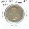 Image 2 : 1953 NSF Canada Silver $1