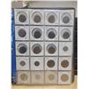 Image 1 : Binder of 66 Foreign Coins from 15 countries; assorted years & denominations