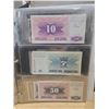 Image 5 : Foreign Bills (46) Binder (2.):  Azerbaiyan, Kazakhstan, Bosnia/Hercegovina, Yugoslavia, Uzbenistan,