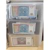 Image 8 : Foreign Bills (46) Binder (2.):  Azerbaiyan, Kazakhstan, Bosnia/Hercegovina, Yugoslavia, Uzbenistan,