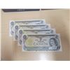 Image 1 : 4 Consecutive 1973 Canada UNC banknotes; Crow/Bouey (#BCP 5151120-123)