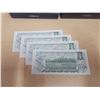 Image 2 : 4 Consecutive 1973 Canada UNC banknotes; Crow/Bouey (#BCP 5151120-123)