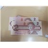 Image 2 : Pair of Canada $2 UNC Bird Series banknotes; Thiessen/Crow (#EGF 2584638-639)