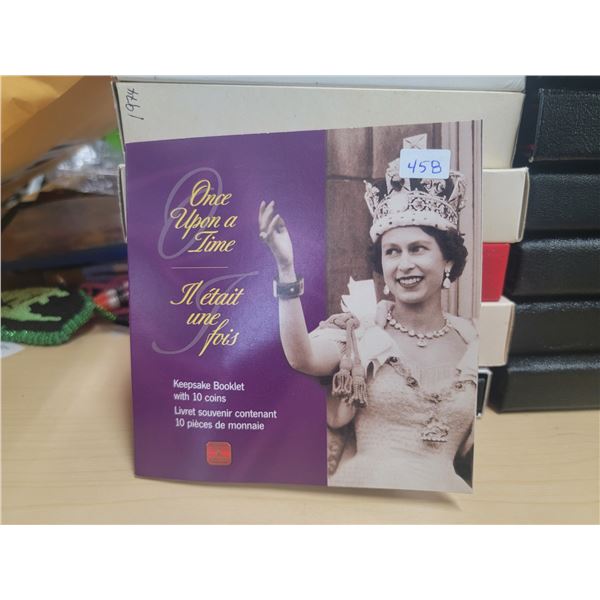 2002 Canada Golden Jubilee UNC 50¢ Coins (x10) in Keepsake Booklet