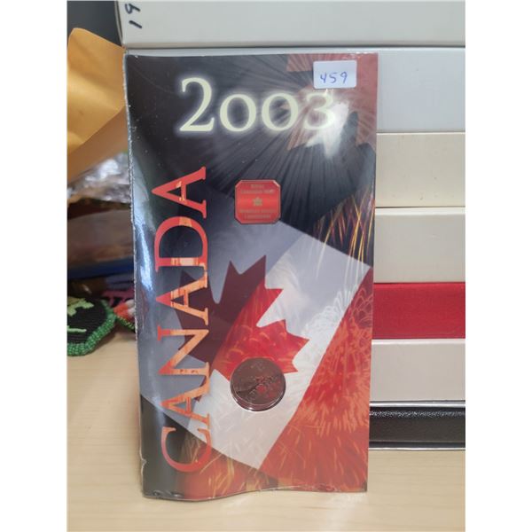 2003 Canada Rare Colored Polar Bear 25¢ Coin in original wrap