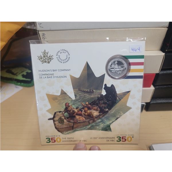 2020 Canada 'Moments to Hold' $5 Fine Silver Coin (Hudson's Bay Company), unopened