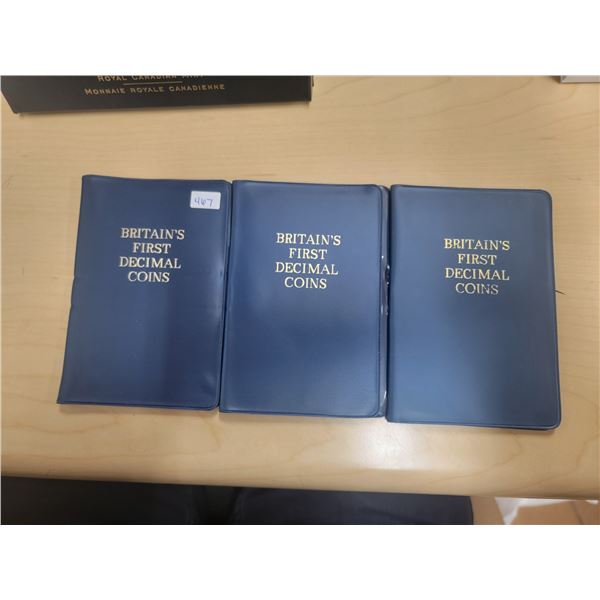 Lot of 3:  Britain's First Decimal Coins