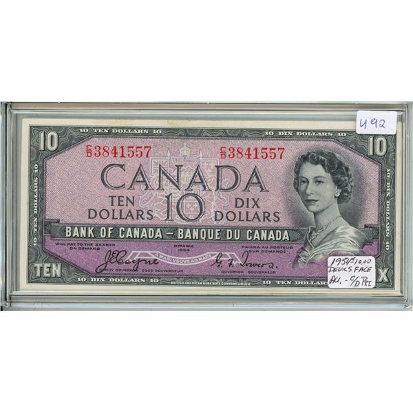 1954 Canadian 10 Dollar Devil's Face Bill, Coyne/Towers, C/D3841557