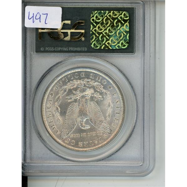 1886 U.S.A PCGS Graded Morgan Silver Dollar - MS64