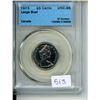 1973 Canadian CCCS Graded 25 Cent Coin - UNC-66, Large Bust