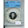 1991-UHC Canadian CCCS Graded 25 Cent Coin - PF-69