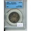 1893 U.S.A. CCCS Graded 50 Cent Coin - AU-50, Columbia Exposition