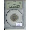 Image 1 : 1937 Canadian PCGS Graded 5 Cent Coin - MS-64