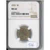 1935 American NGC Graded 5 Cent Coin MS-62