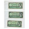 Image 1 : 3x 1967 Canadian 1 dollar bills
