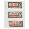 Image 1 : 3x 1954 Canadian 2 dollar bills