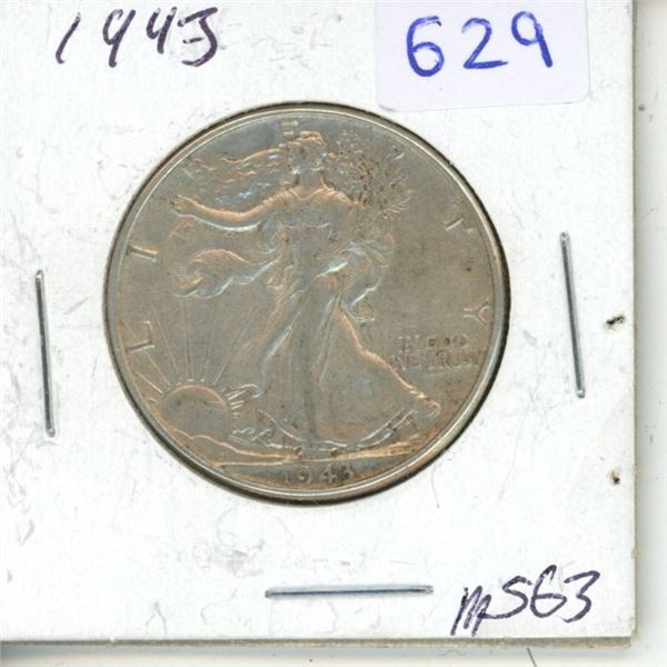 1943 USA half dollar