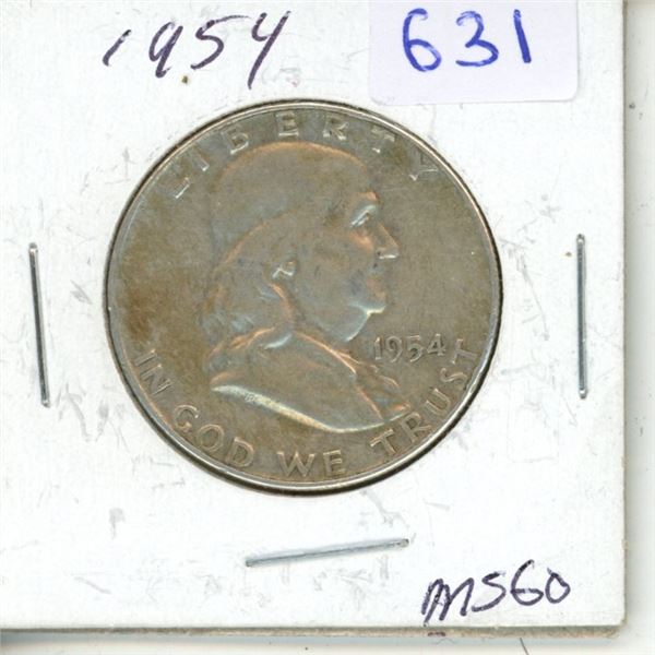 1954 USA half dollar