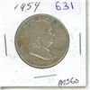 Image 1 : 1954 USA half dollar