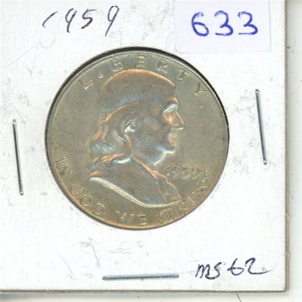 1959 USA half dollar