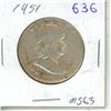 Image 1 : 1951 USA half dollar