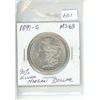 Image 1 : 1891S better date 90% silver morgan dollar