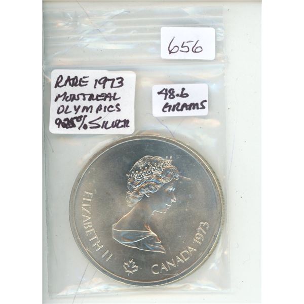 1973 montreal 1976 olympics 92.5 silver 10 dollars 48.6 grams