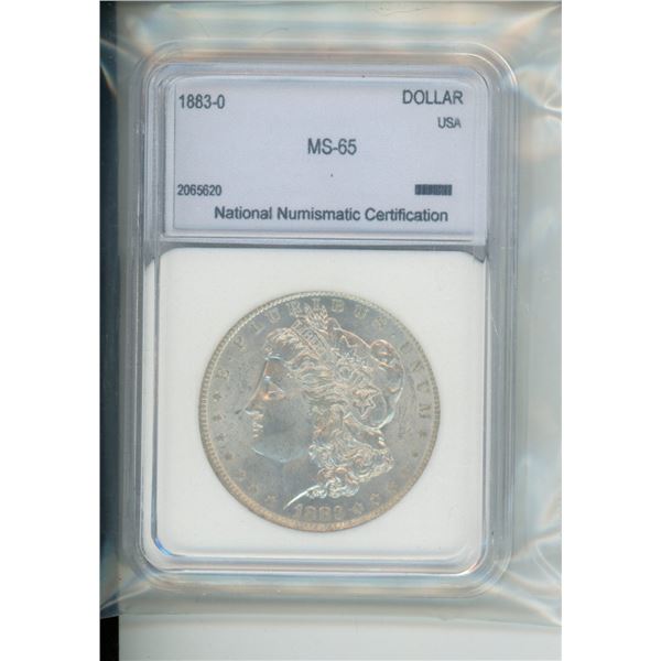 1883 ms-65 morgan silver dollar