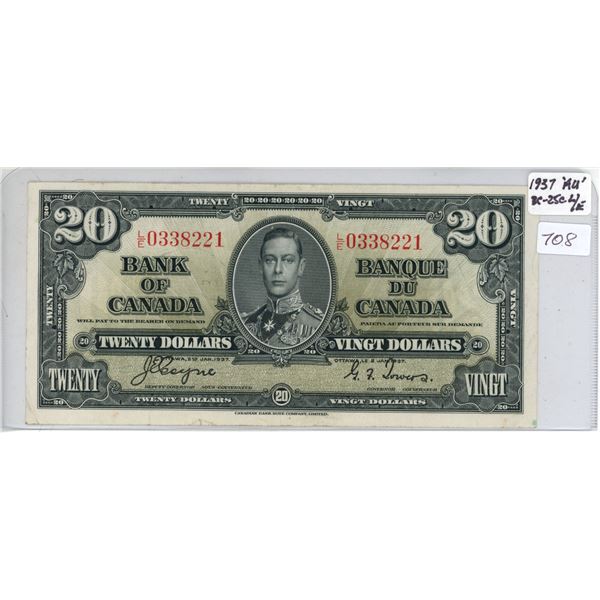 1937 twenty dollar bill
