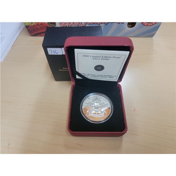 2008 Ltd. Ed. Proof Silver Dollar - Poppy