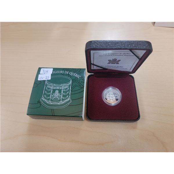 2000 Les Voltigeurs de Quebec 92.5 silver 5 cents
